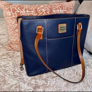 Dooney & Burke Navy Blue Tote Bag